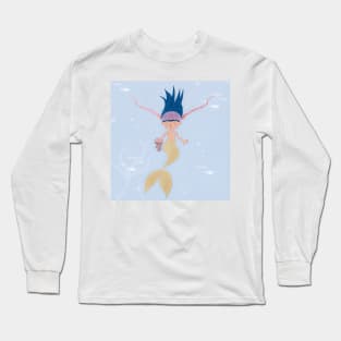 Mermaid and the Beautiful Jellyfish Long Sleeve T-Shirt